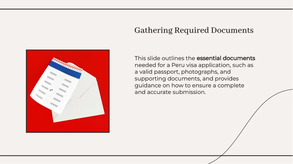 gathering required documents gathering required