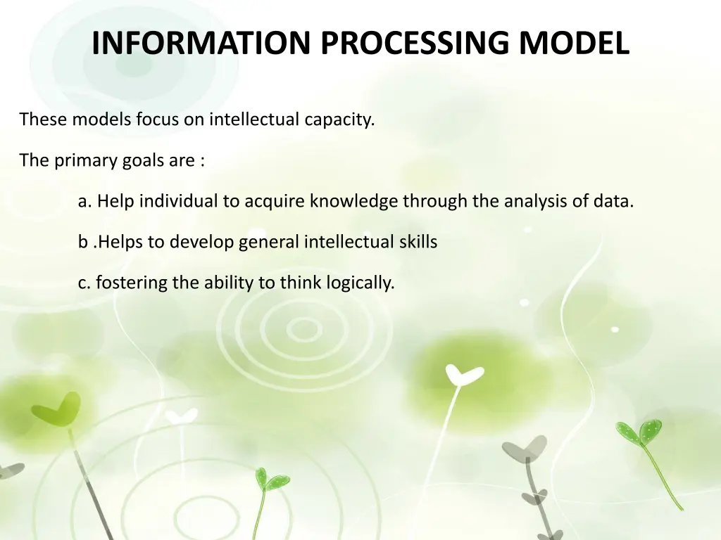 information processing model