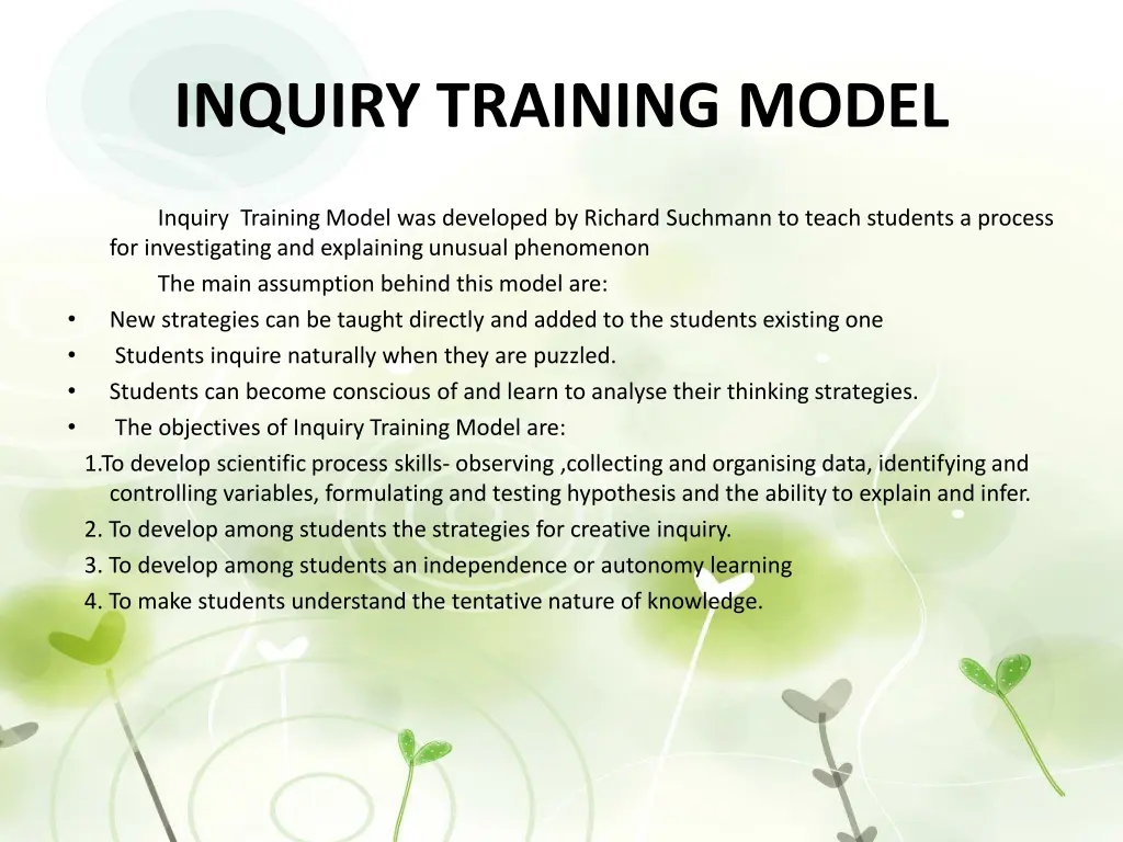 inquiry training model