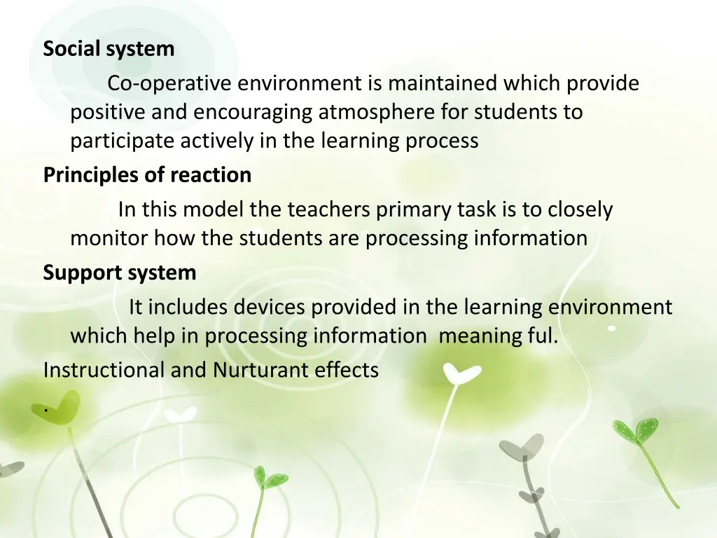 social system co operative environment