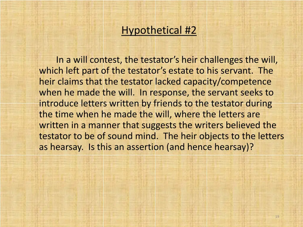 hypothetical 2