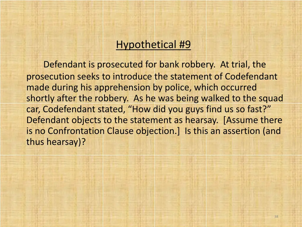 hypothetical 9