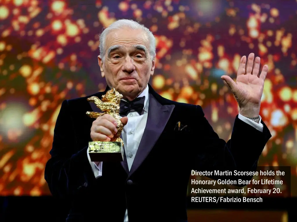 director martin scorsese holds the honorary