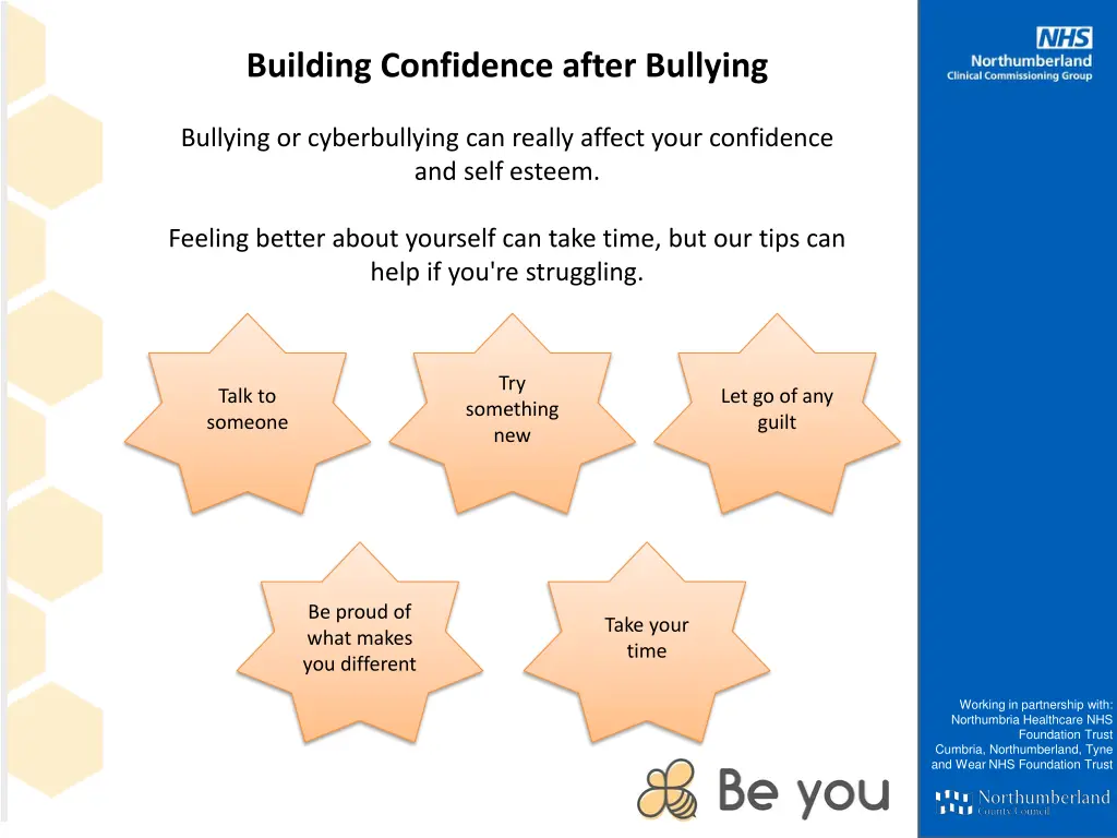 building confidence after bullying