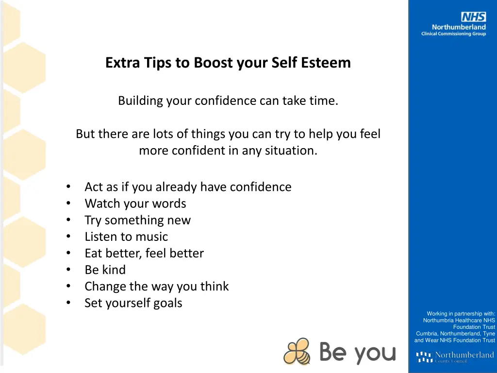 extra tips to boost your self esteem