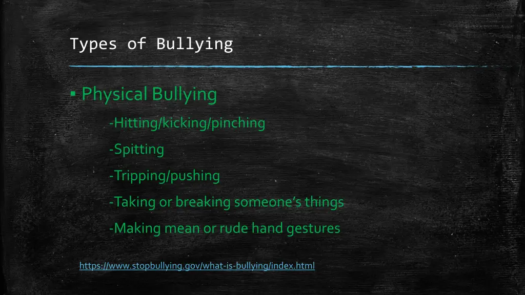 types of bullying 2