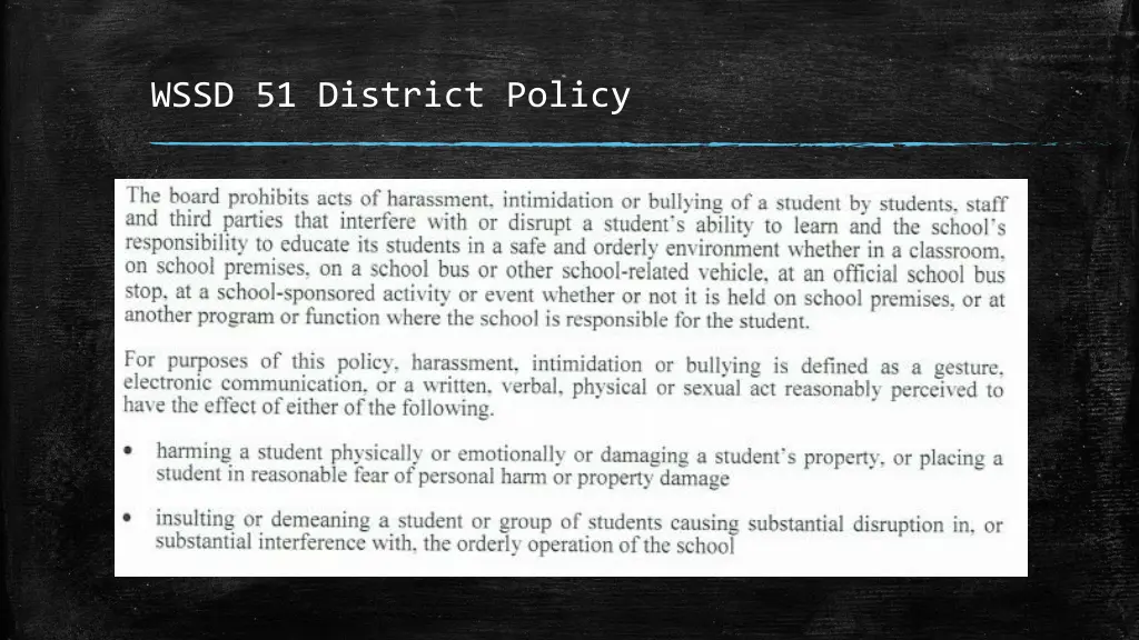 wssd 51 district policy