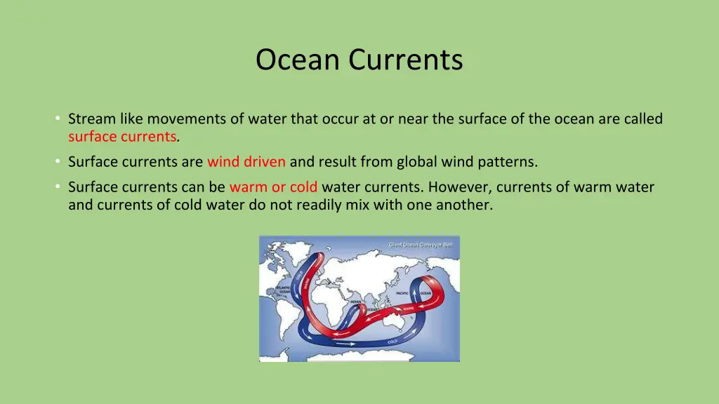 ocean currents