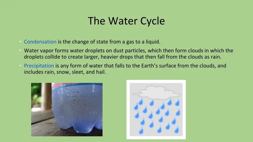 the water cycle 1