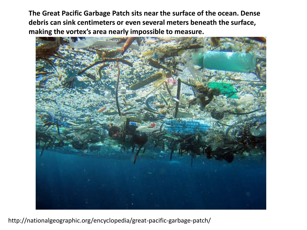 the great pacific garbage patch sits near