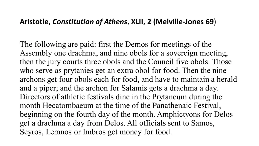 aristotle constitution of athens xlii 2 melville