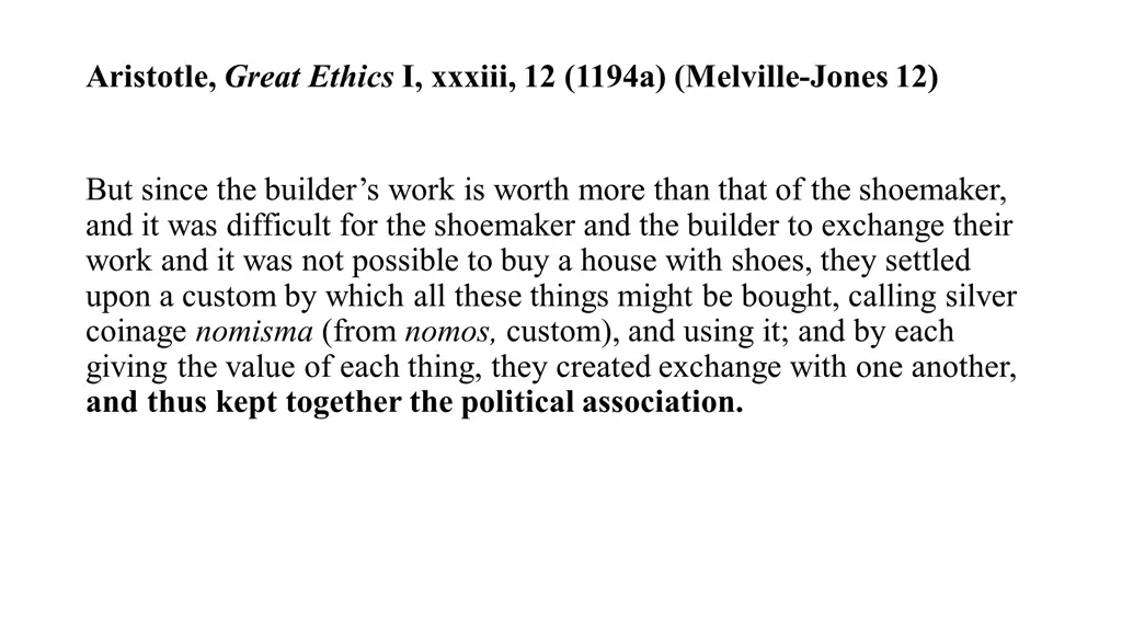 aristotle great ethics i xxxiii 12 1194a melville