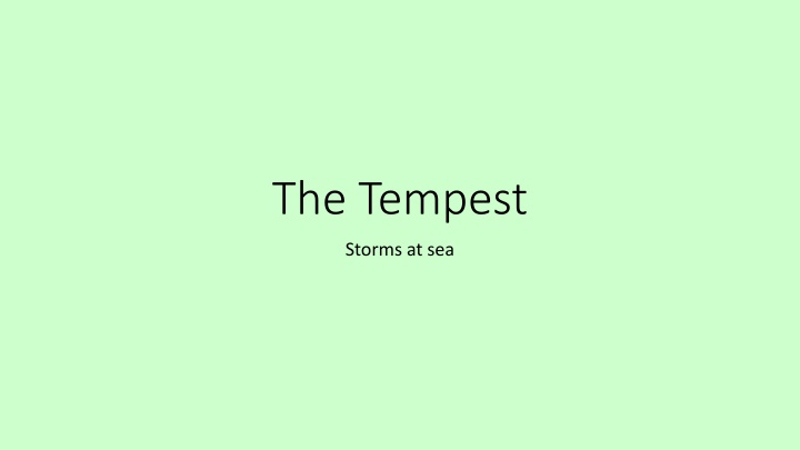 the tempest