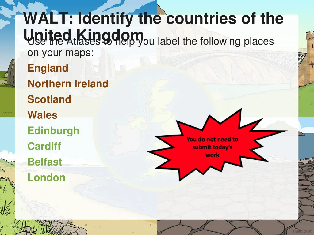 walt identify the countries of the united kingdom