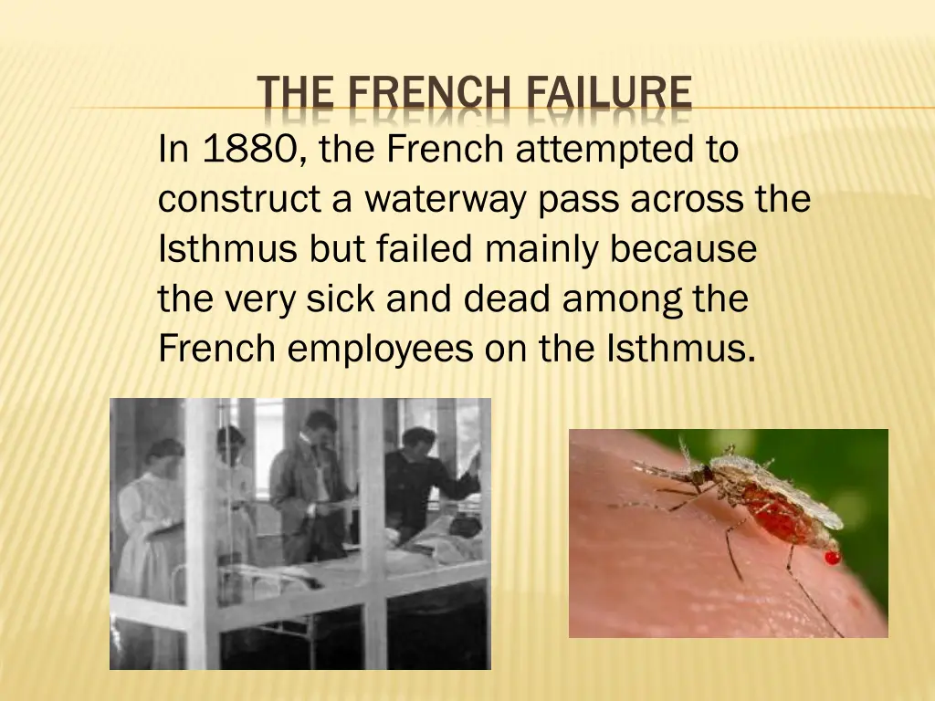 the french failure in 1880 the french attempted