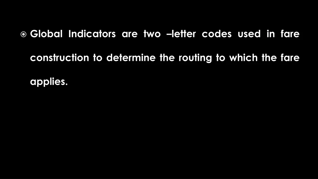 global indicators are two letter codes used