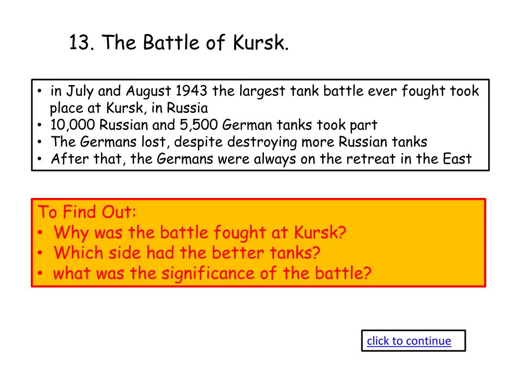 13 the battle of kursk