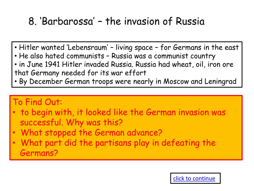 8 barbarossa the invasion of russia