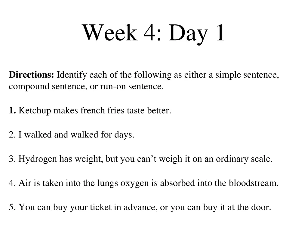 week 4 day 1