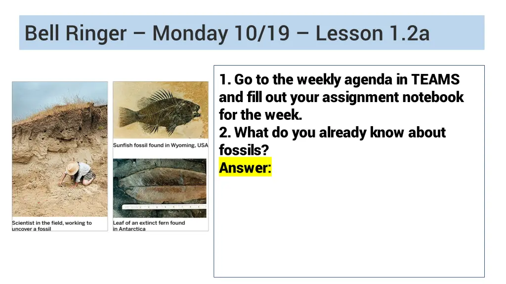 bell ringer monday 10 19 lesson 1 2a