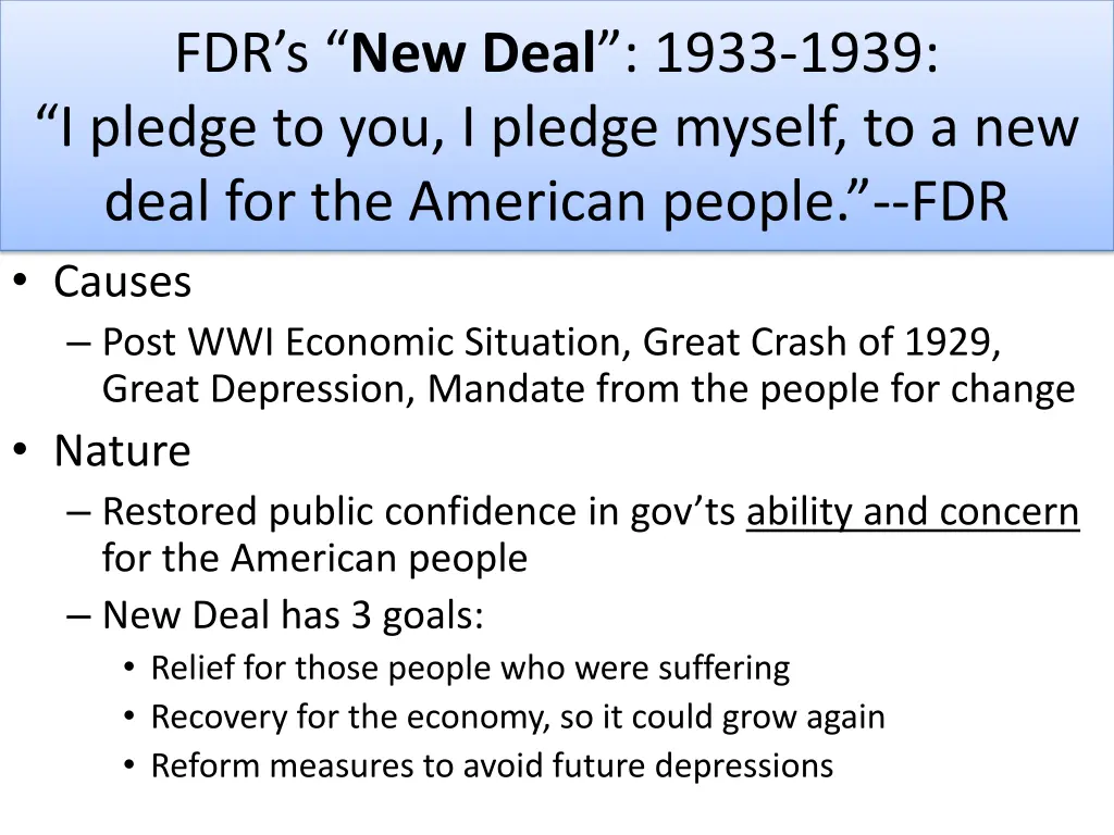 fdr s new deal 1933 1939 i pledge to you i pledge