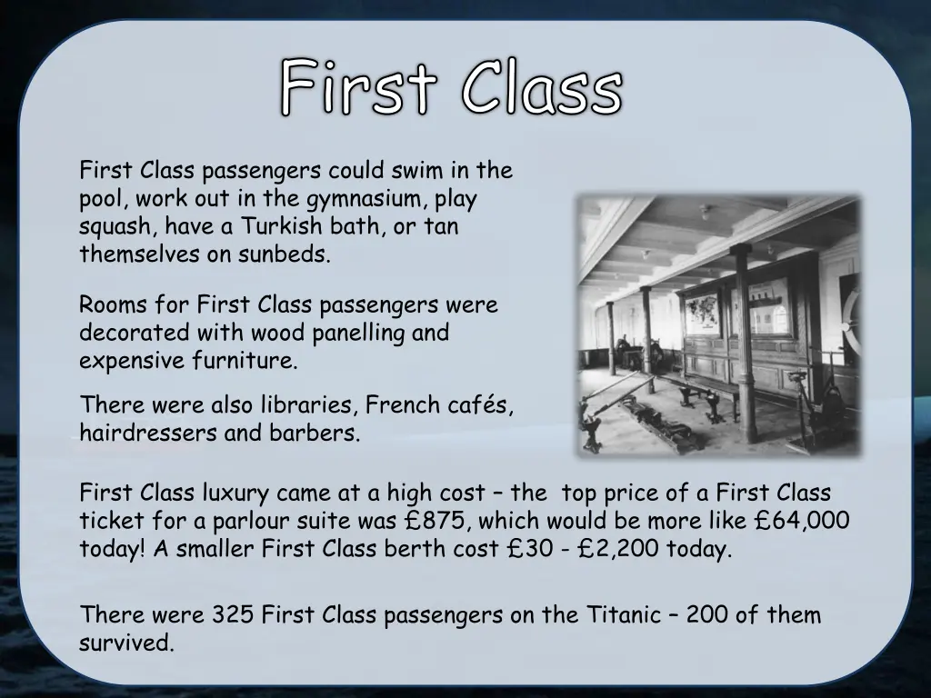 first class