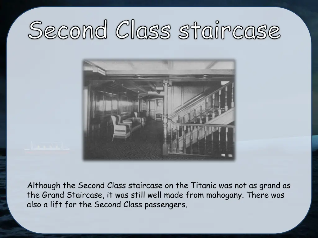 second class staircase