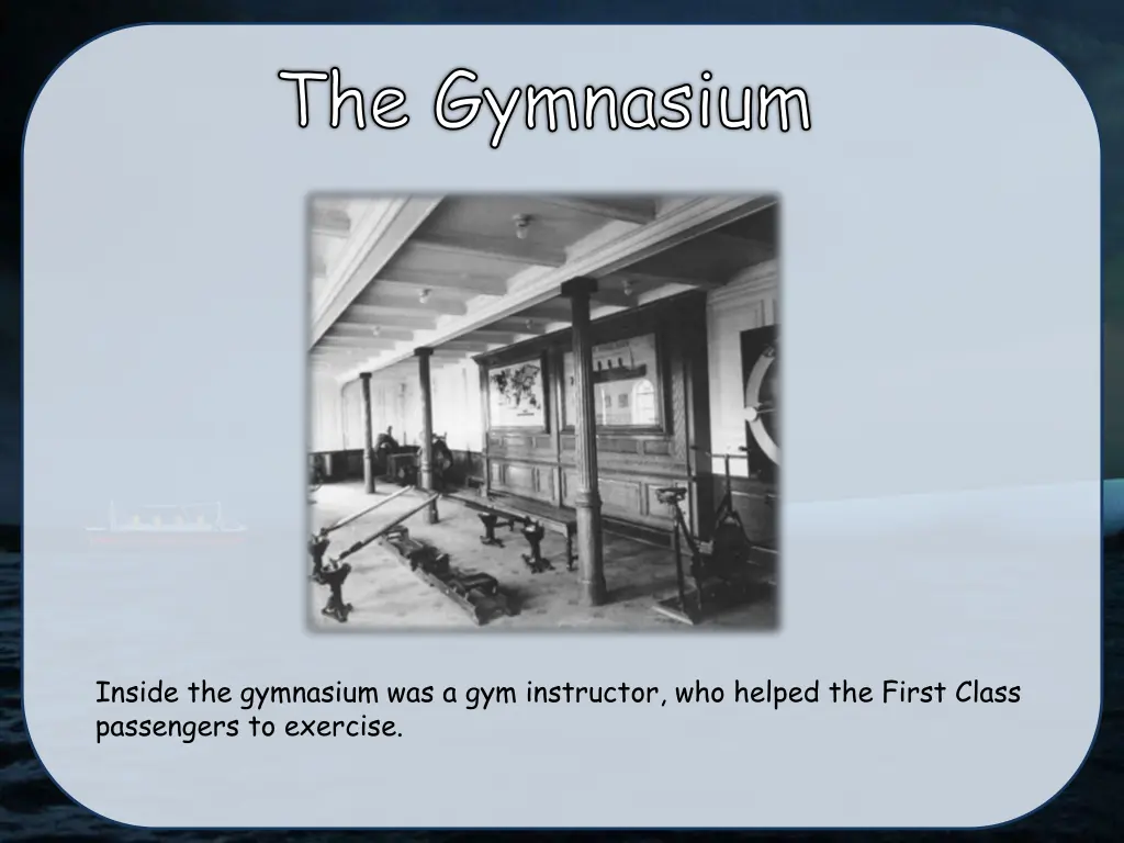 the gymnasium