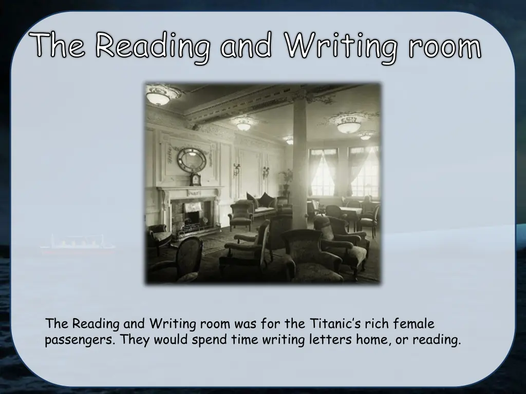 the reading and writing room