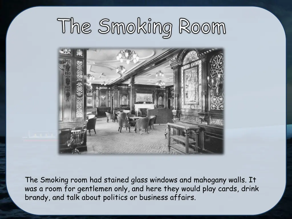 the smoking room