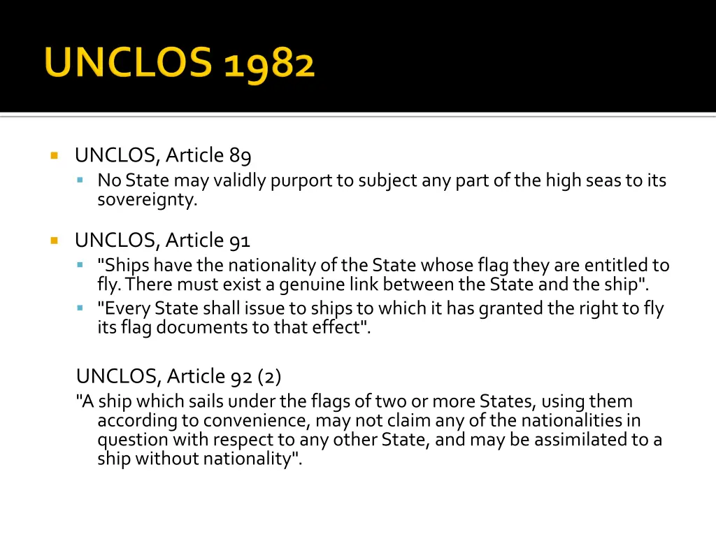 unclos article 89 no state may validly purport