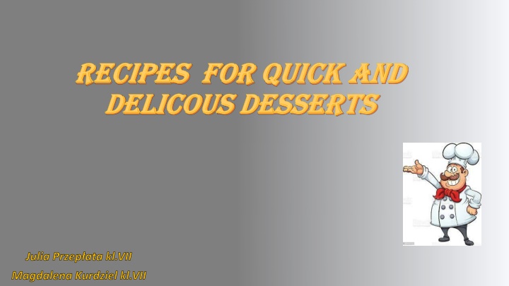 recipes recipes for delicous delicous desserts