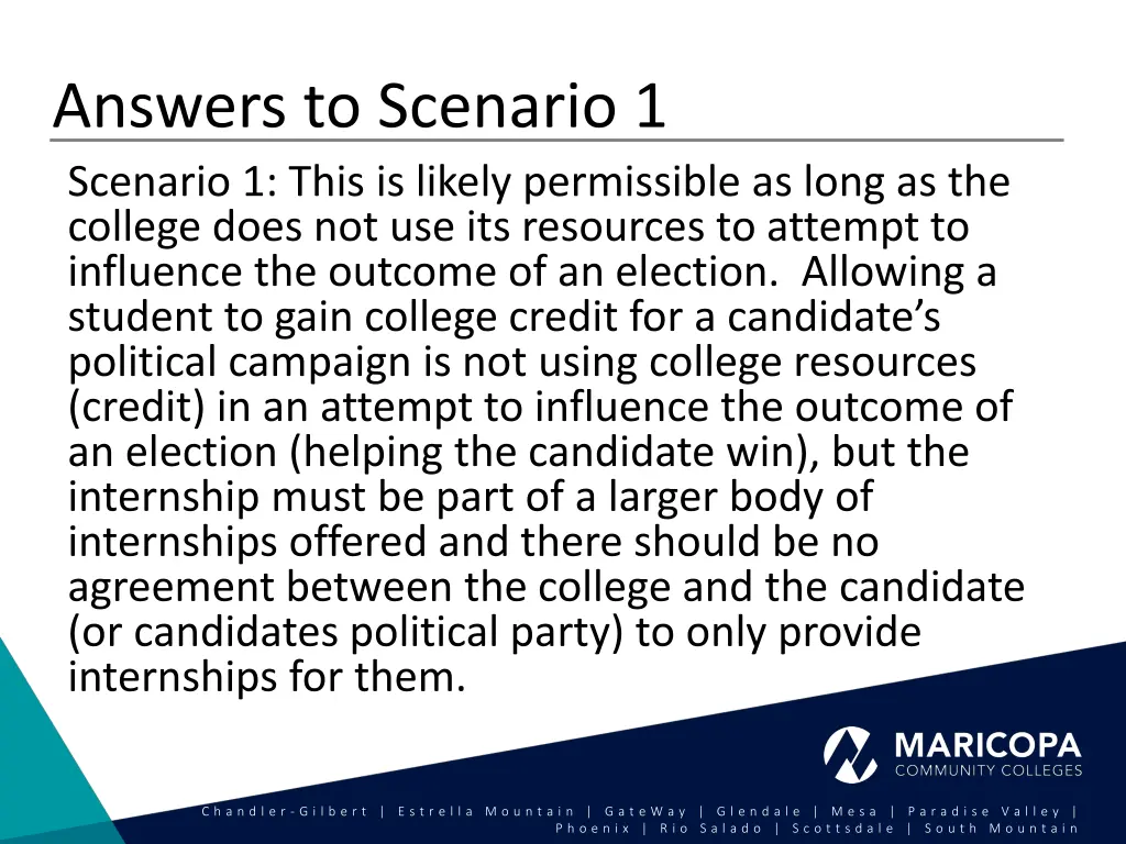 answers to scenario 1 scenario 1 this is likely