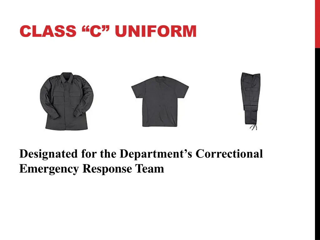 class c uniform