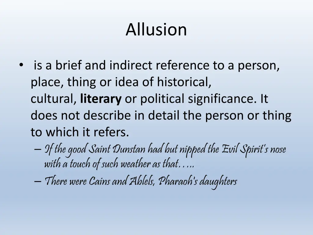 allusion