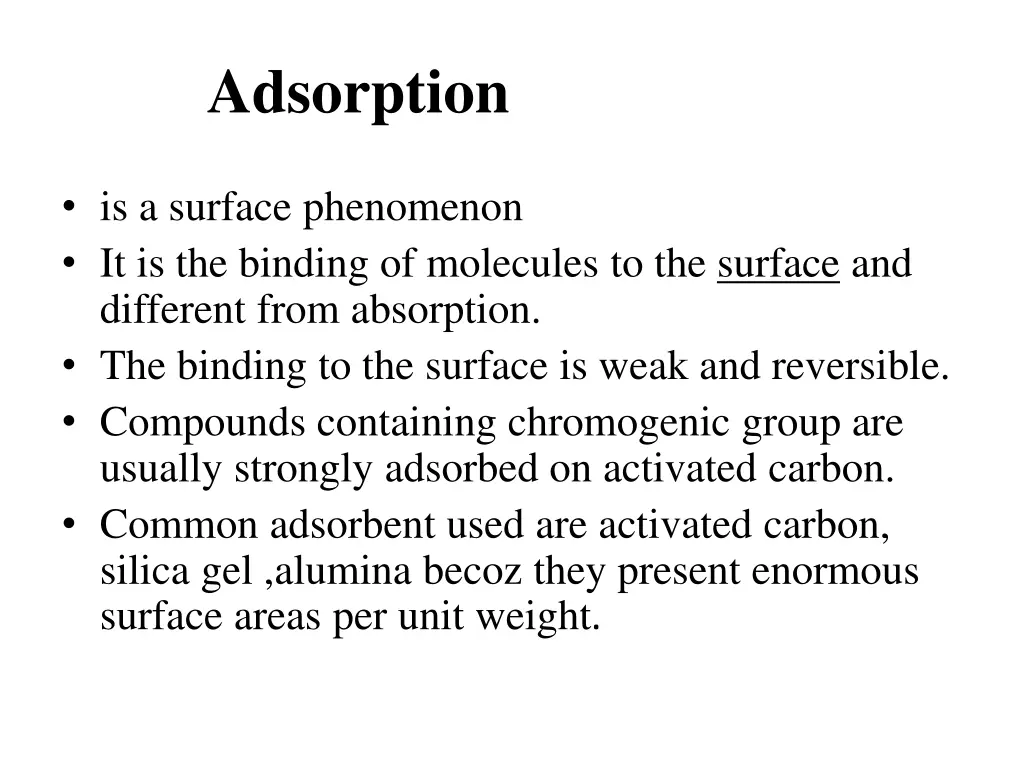 adsorption