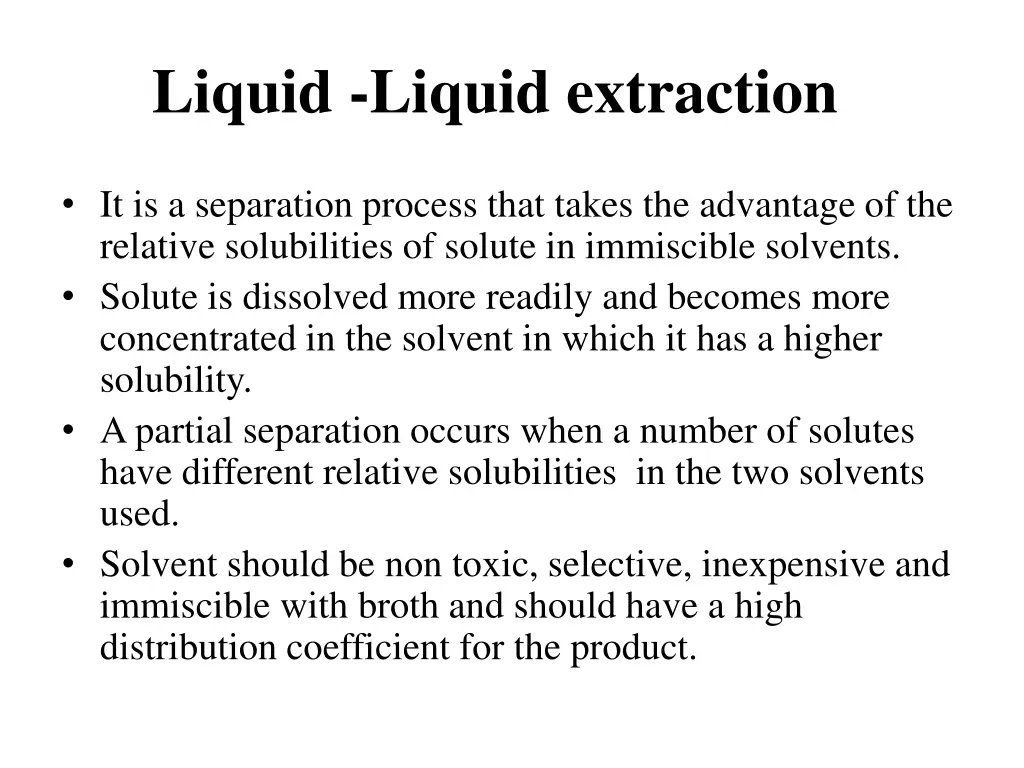 liquid liquid extraction