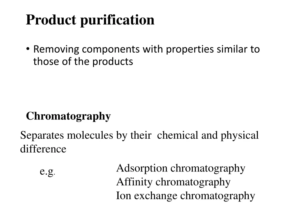 product purification 1