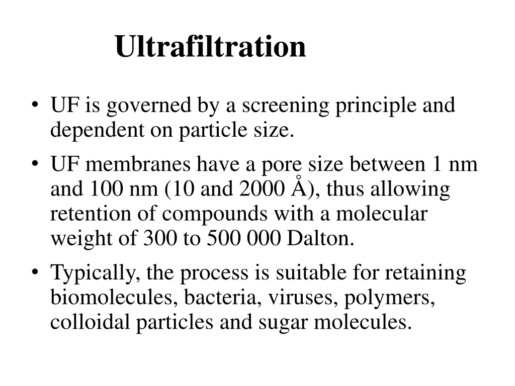 ultrafiltration 1