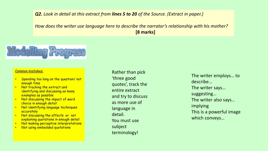 q2 look in detail at this extract from lines 1