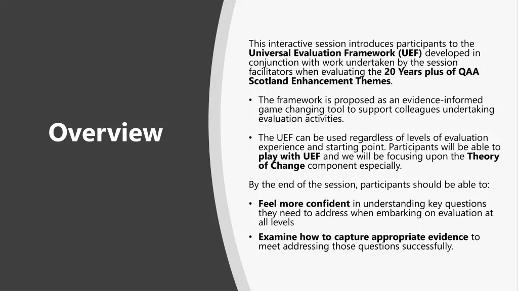 this interactive session introduces participants