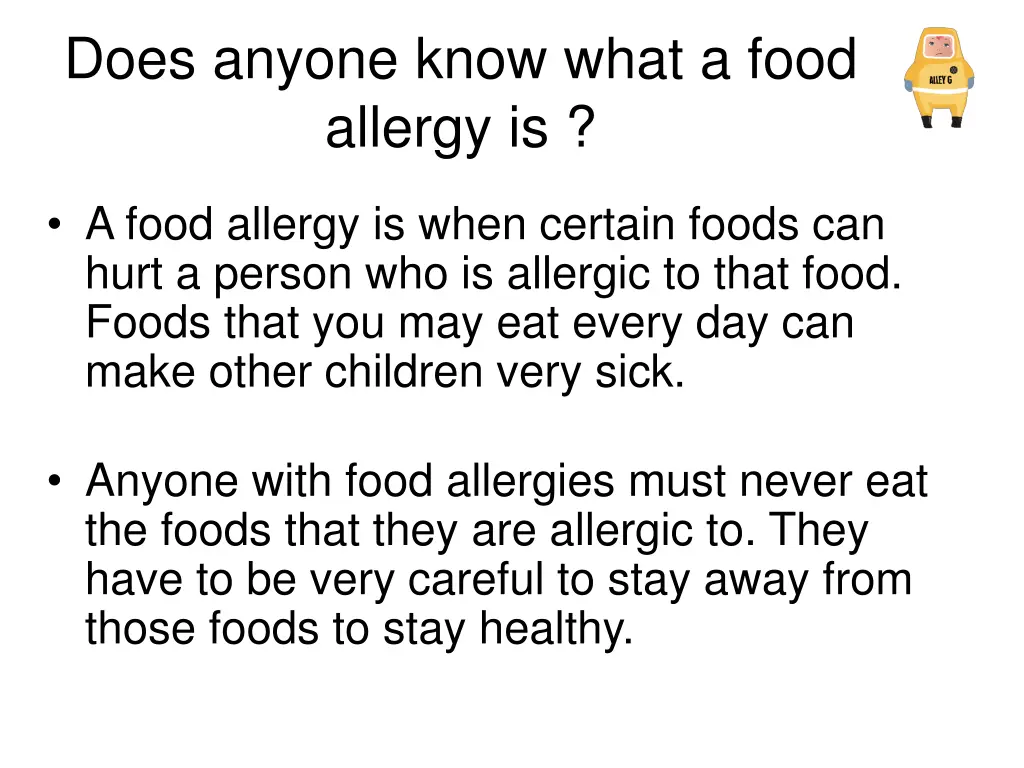 does anyone know what a food allergy is