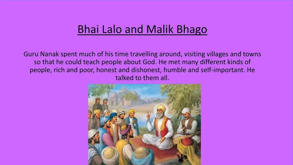 bhai lalo and malik bhago