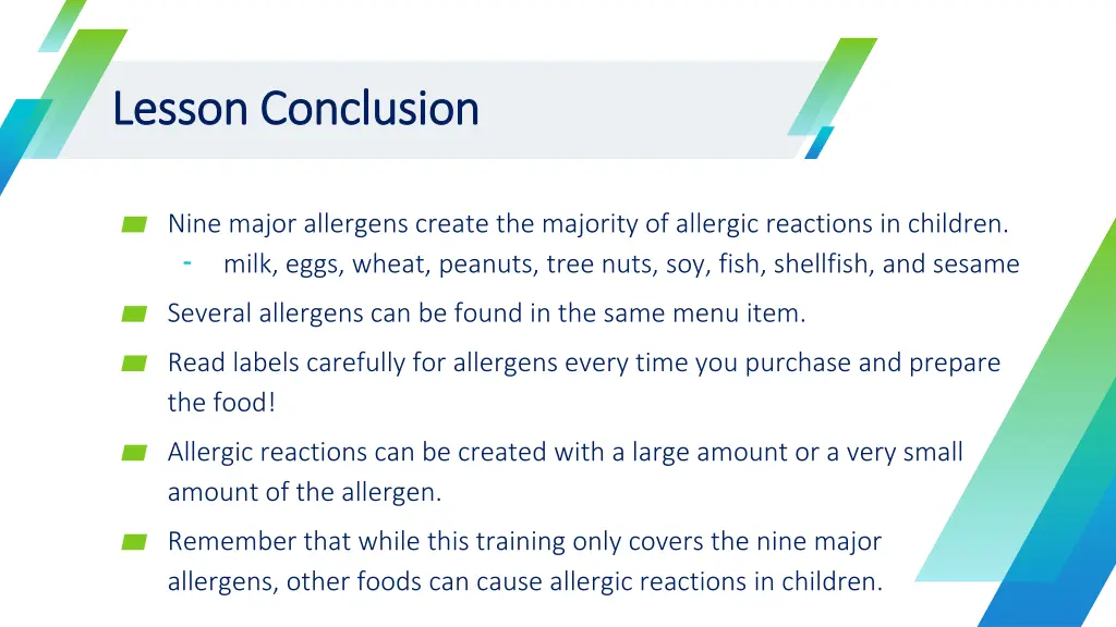 lesson conclusion lesson conclusion