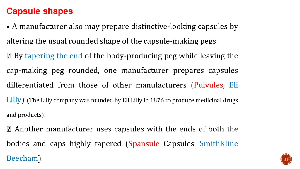 capsule shapes