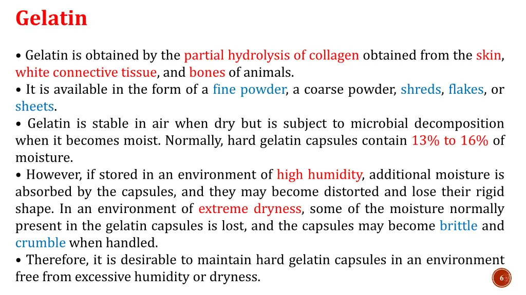 gelatin