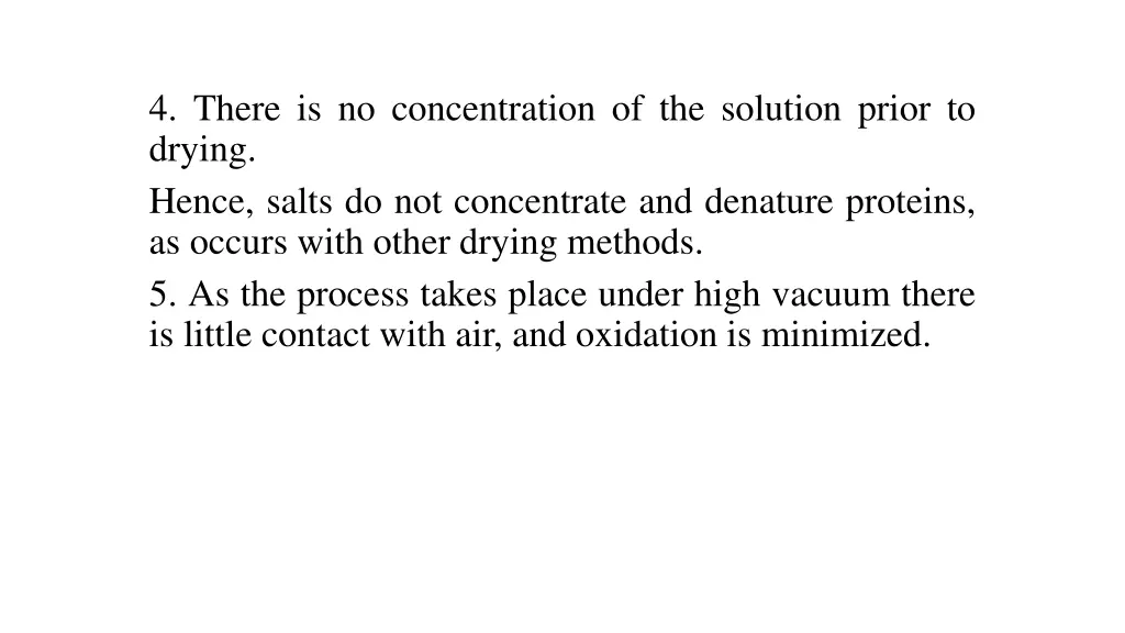 4 there is no concentration of the solution prior