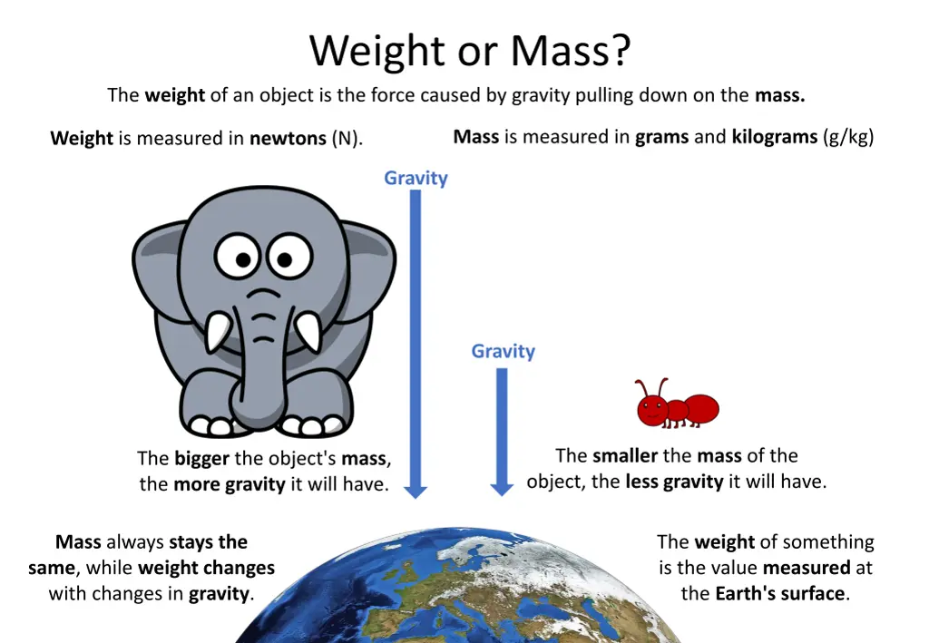 weight or mass