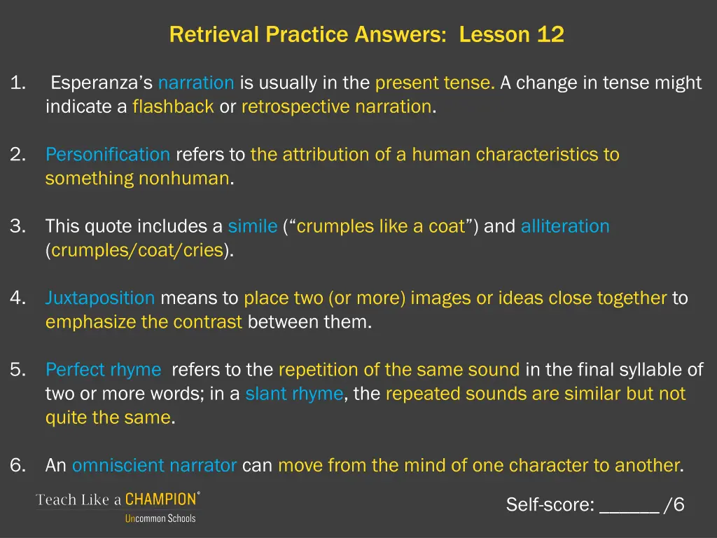 retrieval practice answers lesson 12