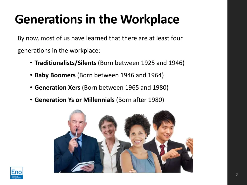 generations in the workplace